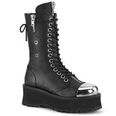 2" Platform GRAVEDIGGER-14 Black Pu